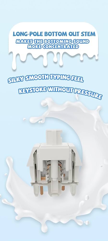 Amazon.co.jp: GATERON スムージーキーボードスイッチ、リニアRGB LED