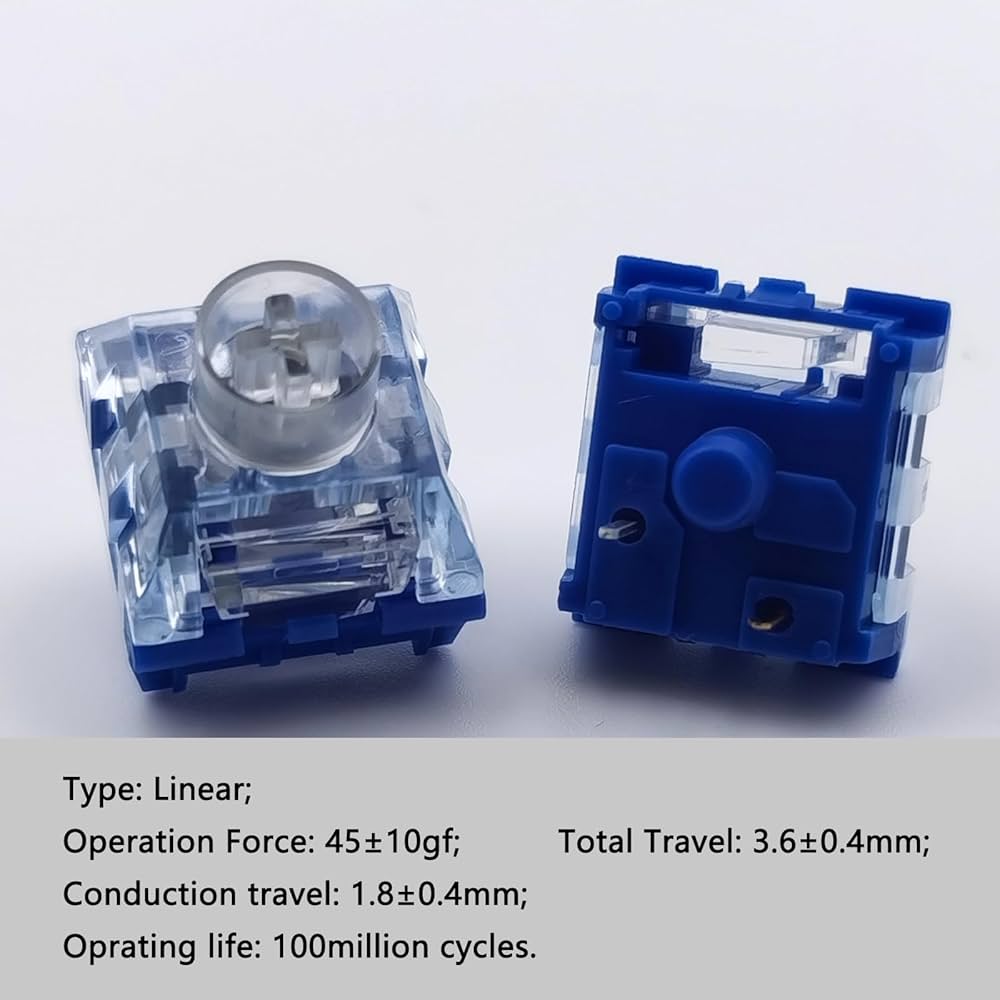 Amazon | Zjmehty Kailh Box サイレントキーボードスイッチ ディープ