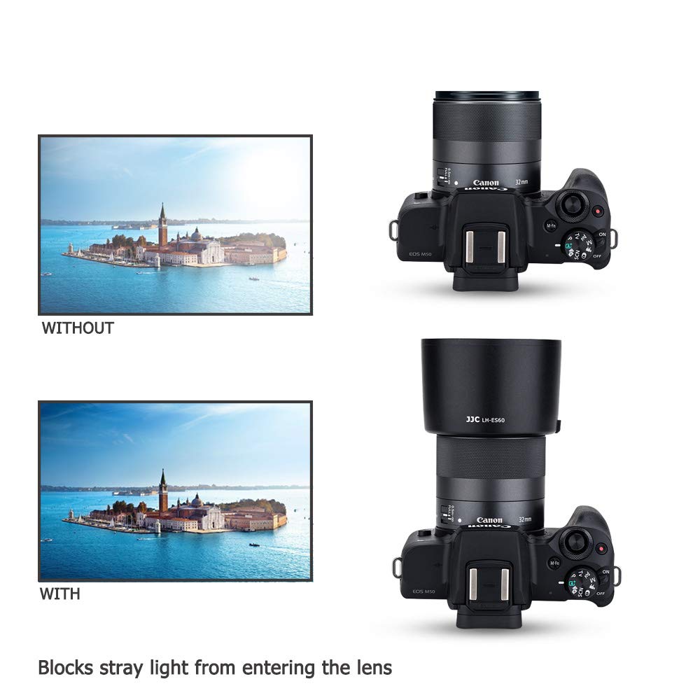 Amazon | JJC ES-60 可逆式 レンズフード Canon EF-M 32mm F1.4 STM
