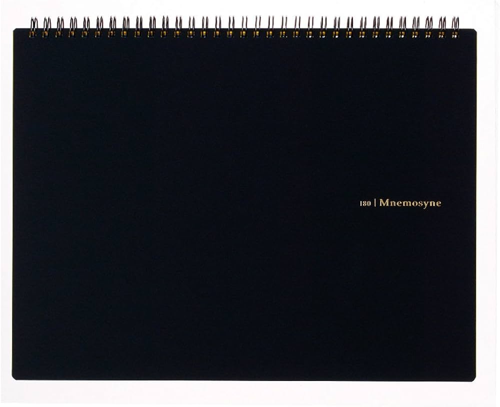 Maruman MNEMOSYNE Notebook (A4), 70 Sheets / 140 Pages, 5mm Grid