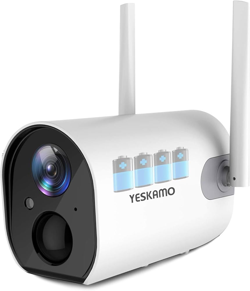 Amazon.co.jp: 【2022年新型・太陽光発電可能】YESKAMO 電池式 防犯