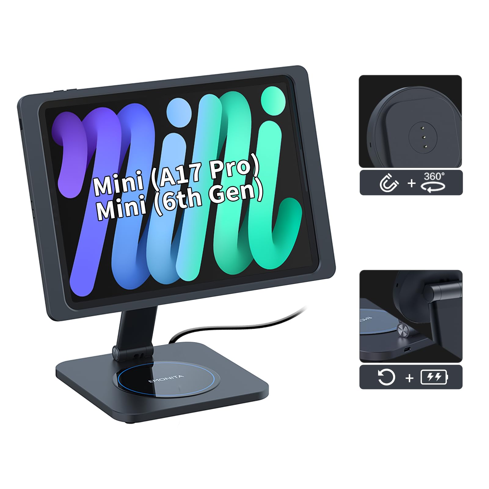 Amazon.co.jp: EMONITA 折りたたみ式マグネットスタンド 充電ケース