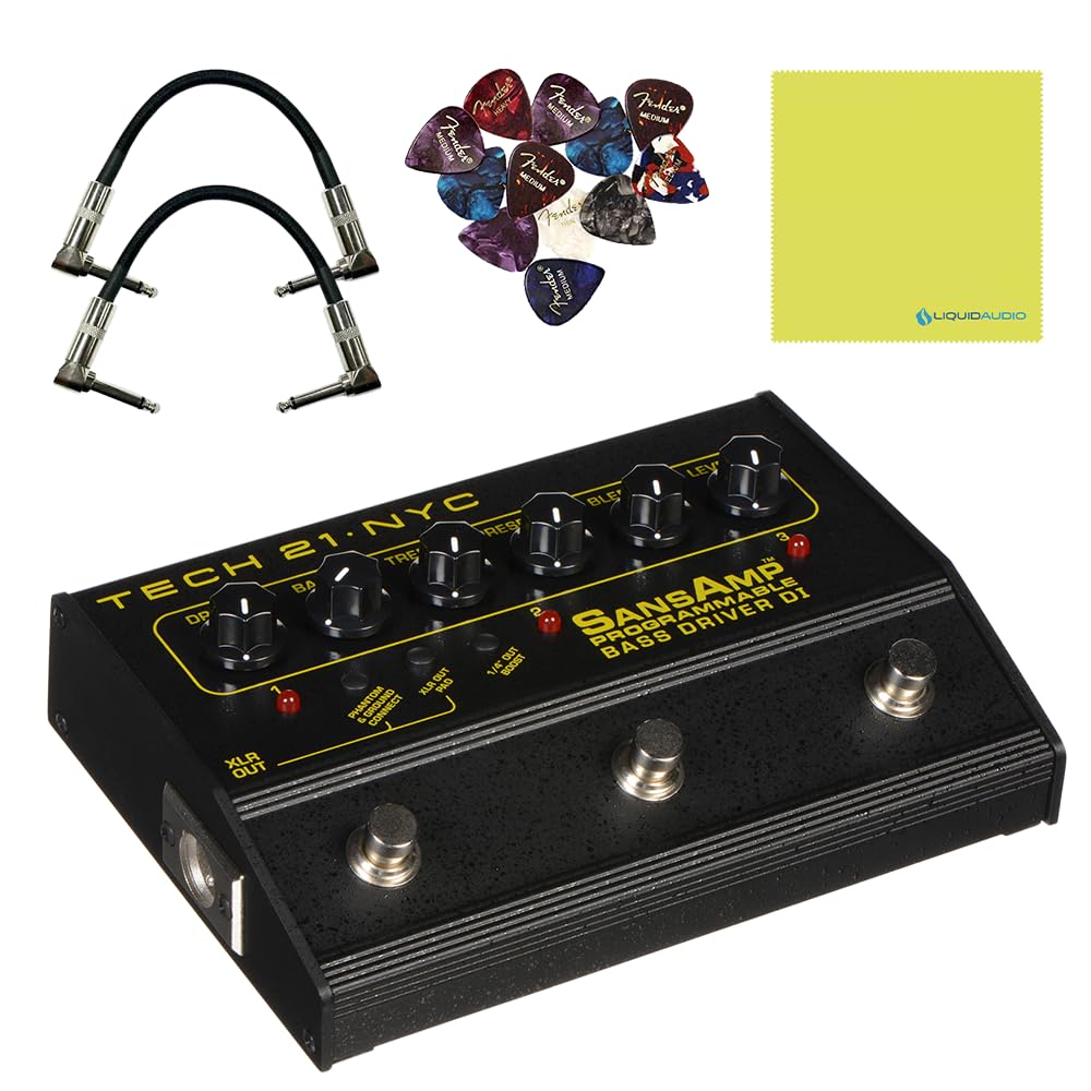 Amazon.com: Tech 21 PBDR SansAmp Programmable Bass Driver DI 3