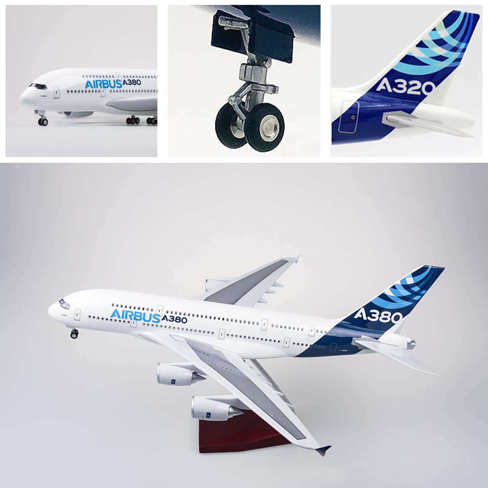Amazon.co.jp: 18.1インチ 1:160 スケール モデル飛行機 エアバス A380