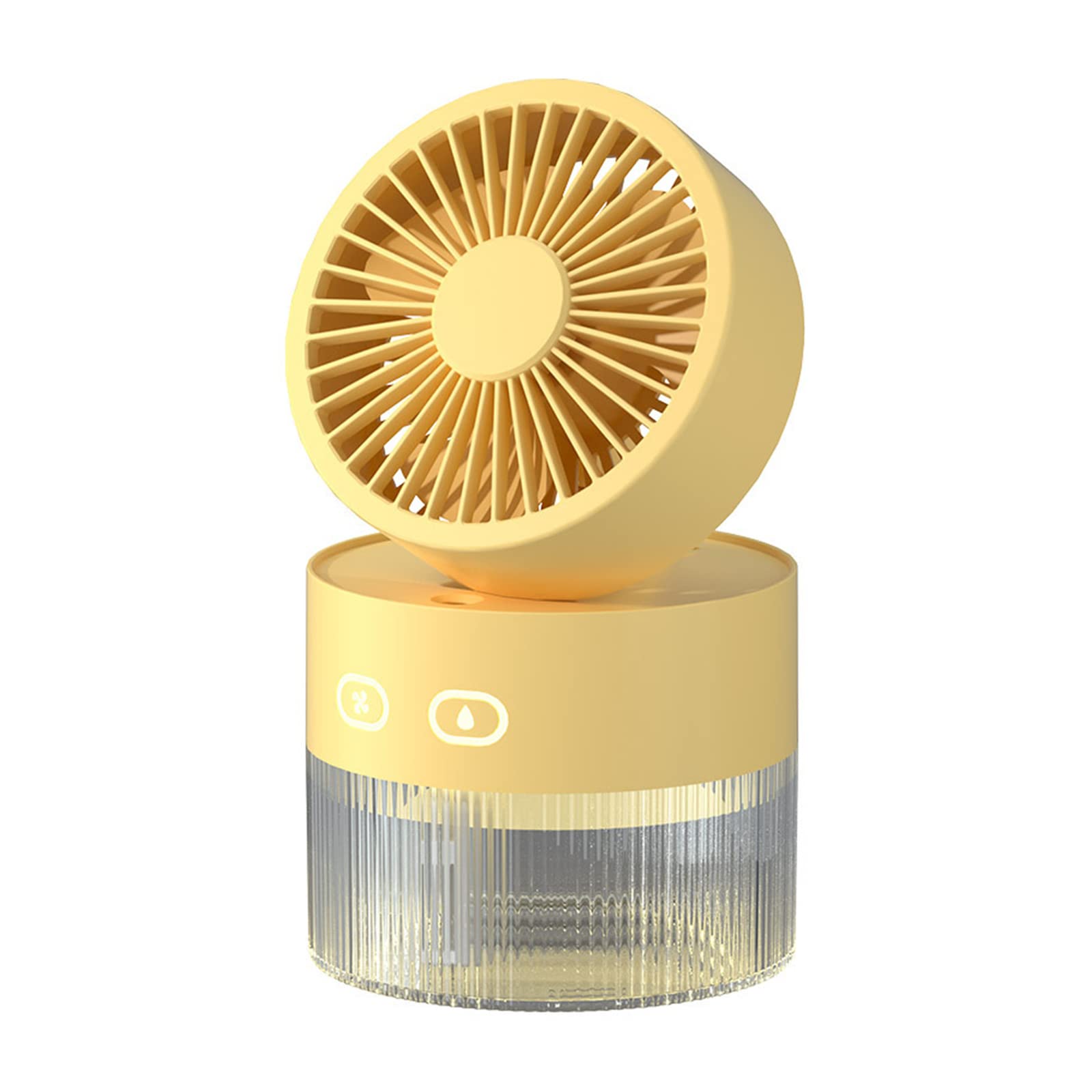 Amazon.co.jp : ミスト扇風機 加湿器 卓上 ナイトライト 350ML 静音
