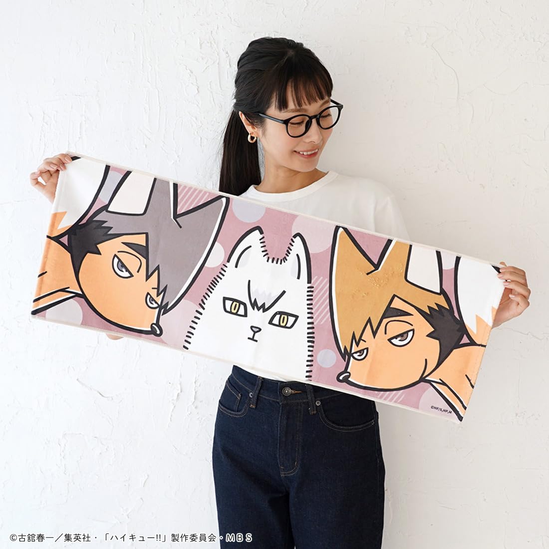 Amazon.co.jp: アクロス ハイキュー!! 稲荷崎高校 フェイスタオル 30