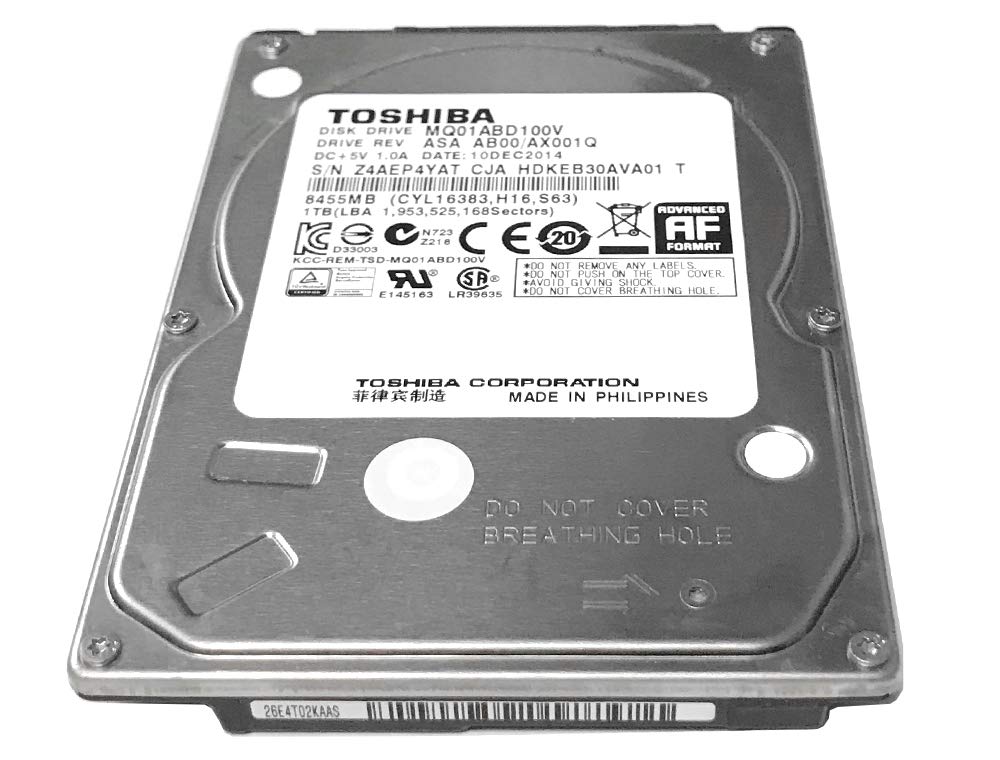 Amazon.com: Toshiba 1TB 5400RPM 8MB Cache SATA 3.0Gb/s 2.5 inch