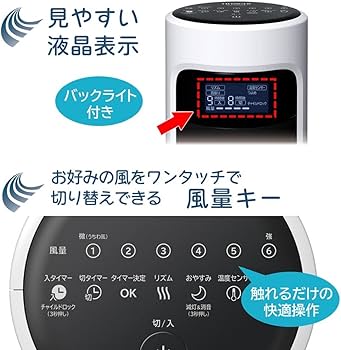 Amazon | 日立 スリム扇風機 DCモーター 風量6段階 うちわ風 内部