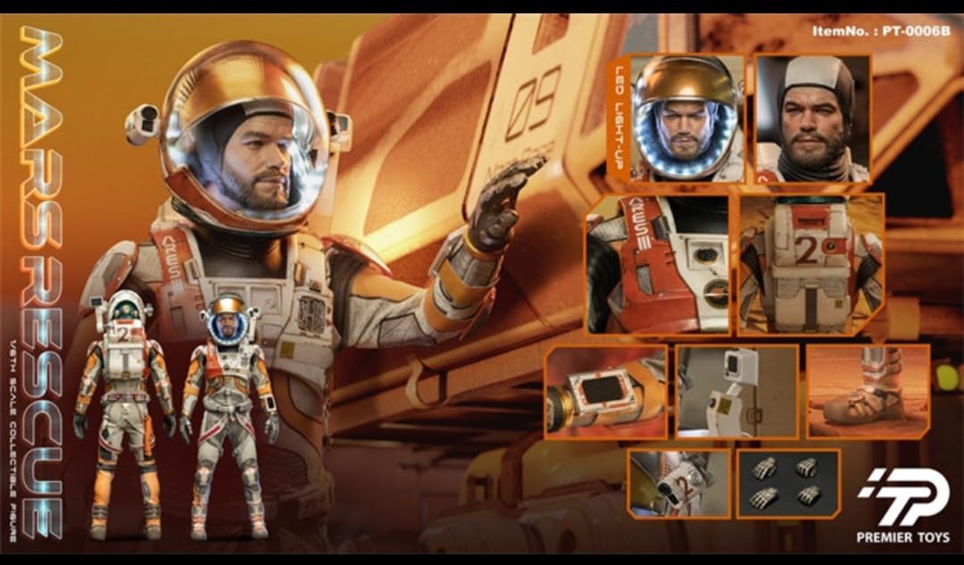 Amazon | 1/6 マット・デイモン アクションフィギュア オデッセイ