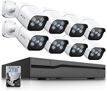 Amazon.co.jp: A-ZONE POE給電防犯カメラキット レコーダー 暗視撮影