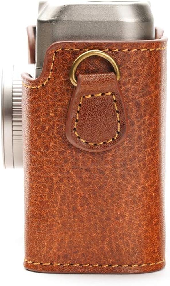 Amazon.co.jp: Contax T2ケース、BolinUS ハンドメイド本革ハーフ