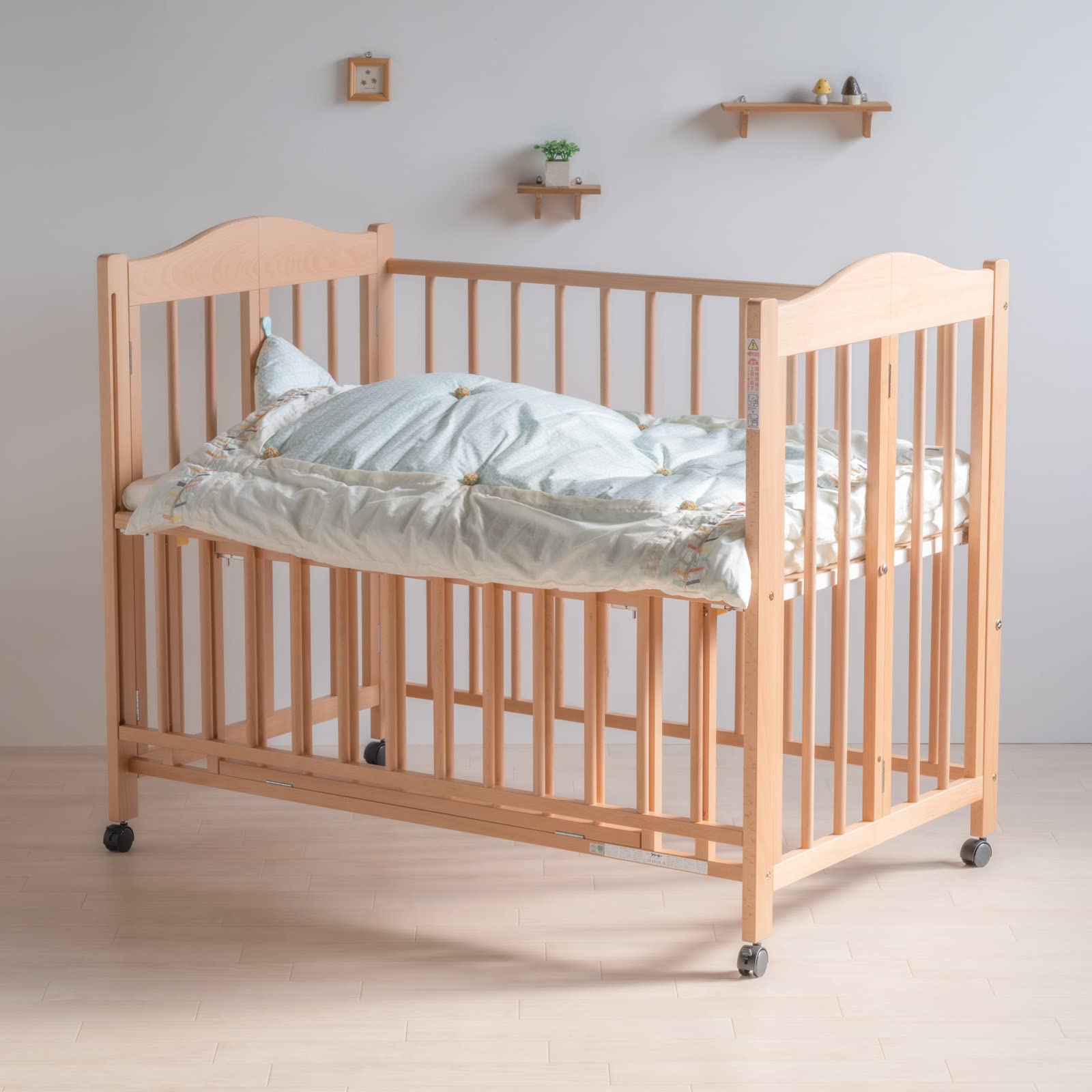 Amazon.co.jp: 日本製 ワンタッチ ベビーベッド 「チェリッシュ