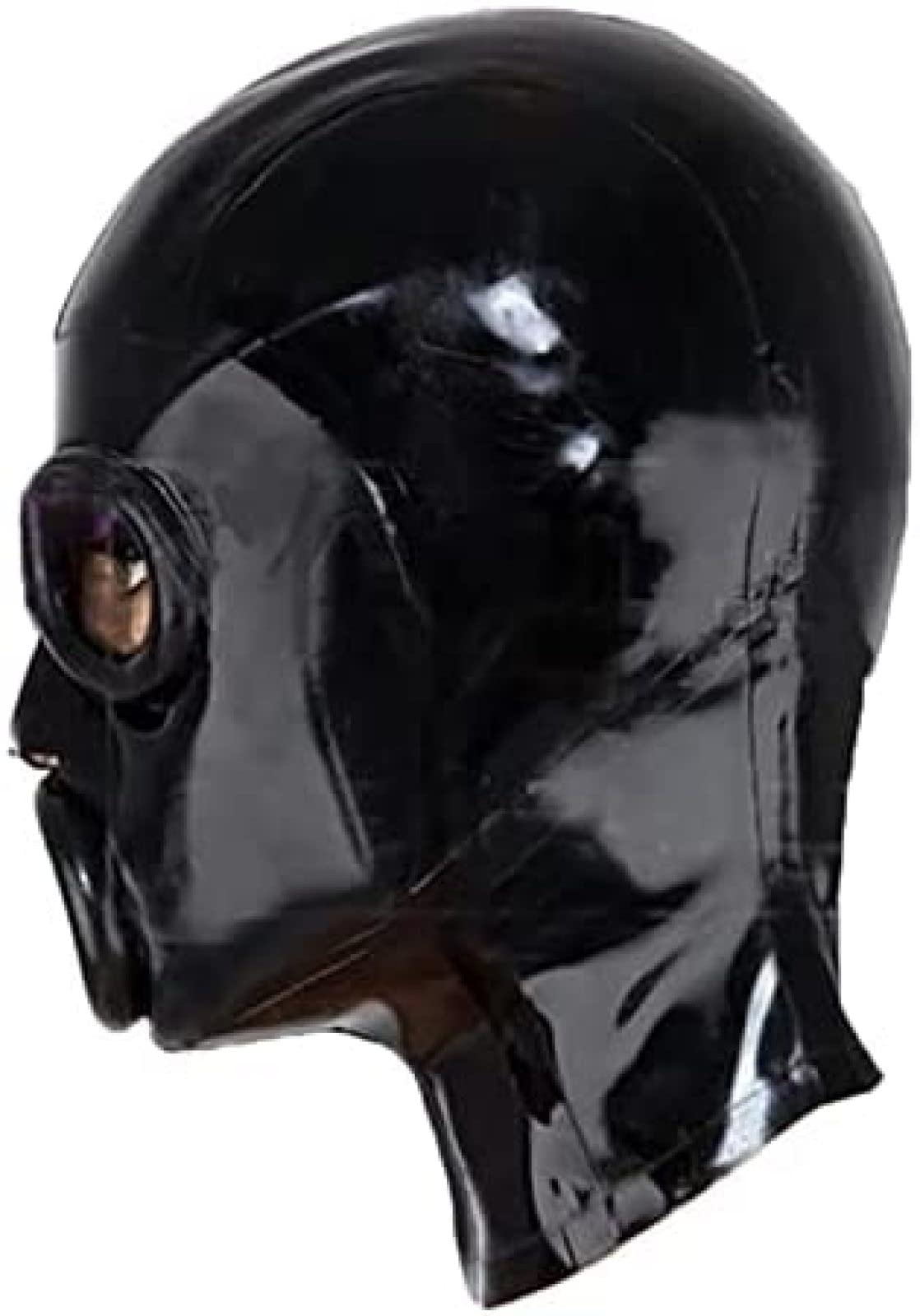 Amazon.co.jp: ラテックスマスク ユニセックス ラバーフード オープン