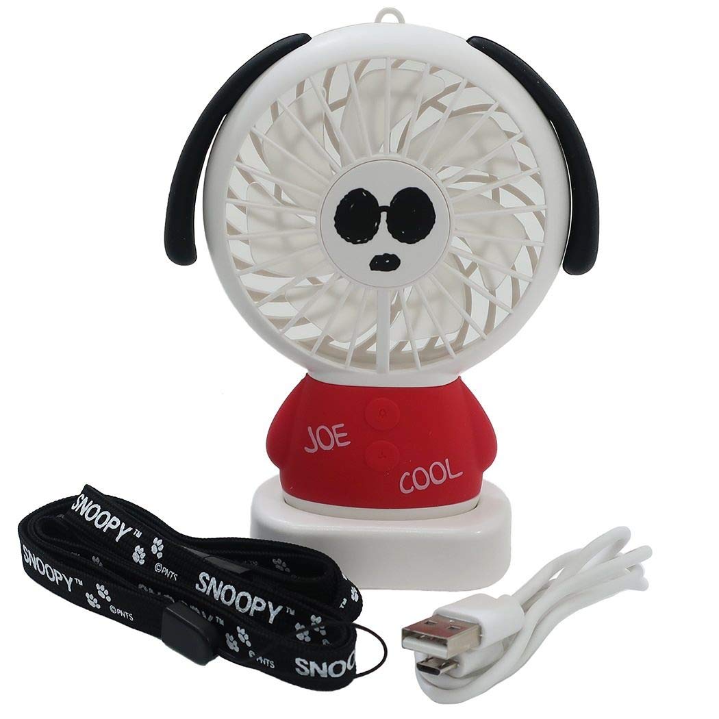 Amazon | スヌーピー[携帯扇風機]ミニ ハンディファン/レッド ジョー