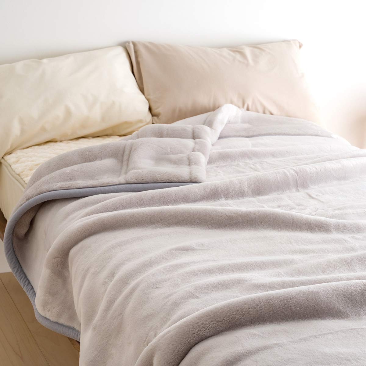 Amazon｜西川 2枚合わせ毛布 ダブル 日本製 毛布 2枚合せ毛布 吸湿