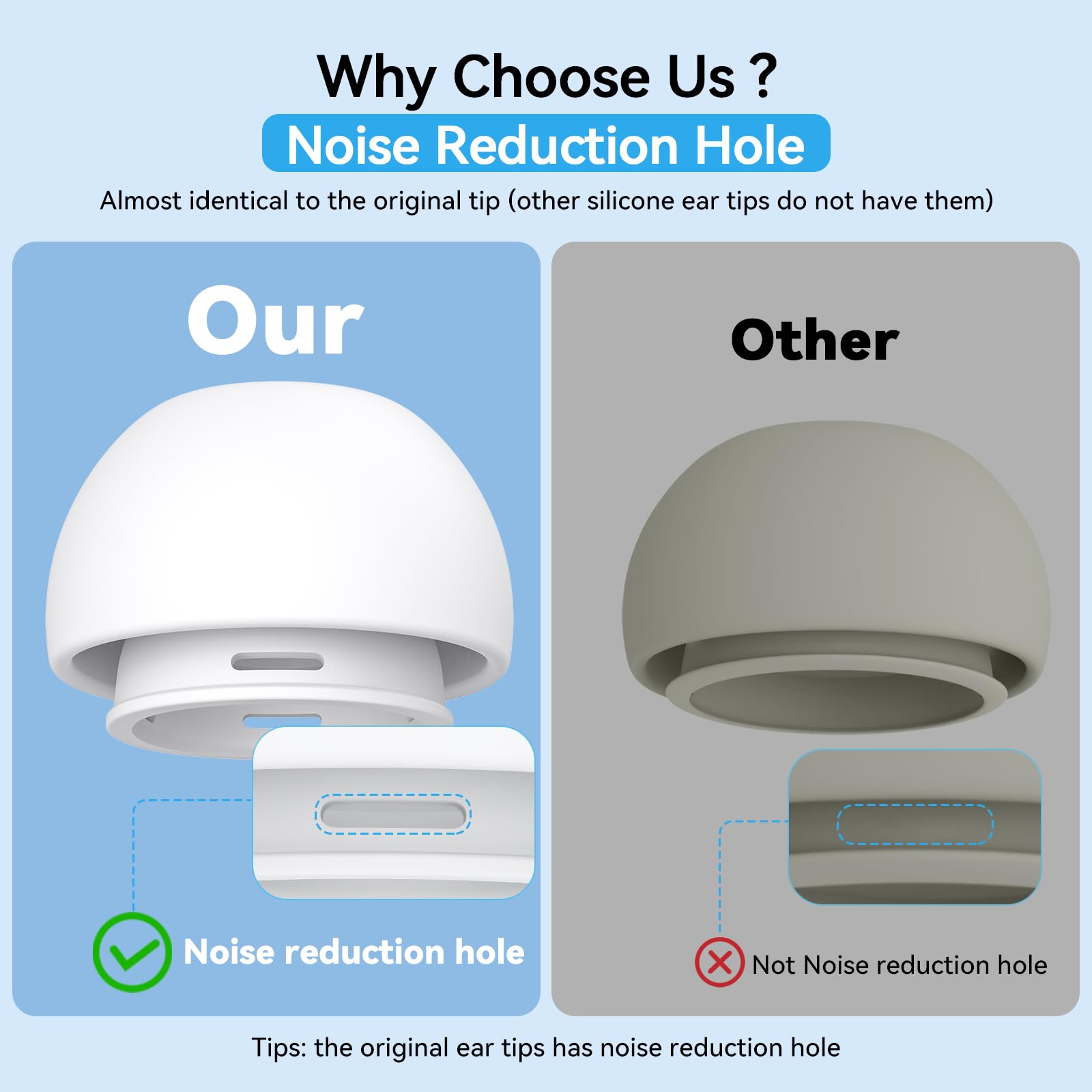 Amazon | Pohgelan AirPods Pro 第2世代/第1世代交換用イヤーチップ