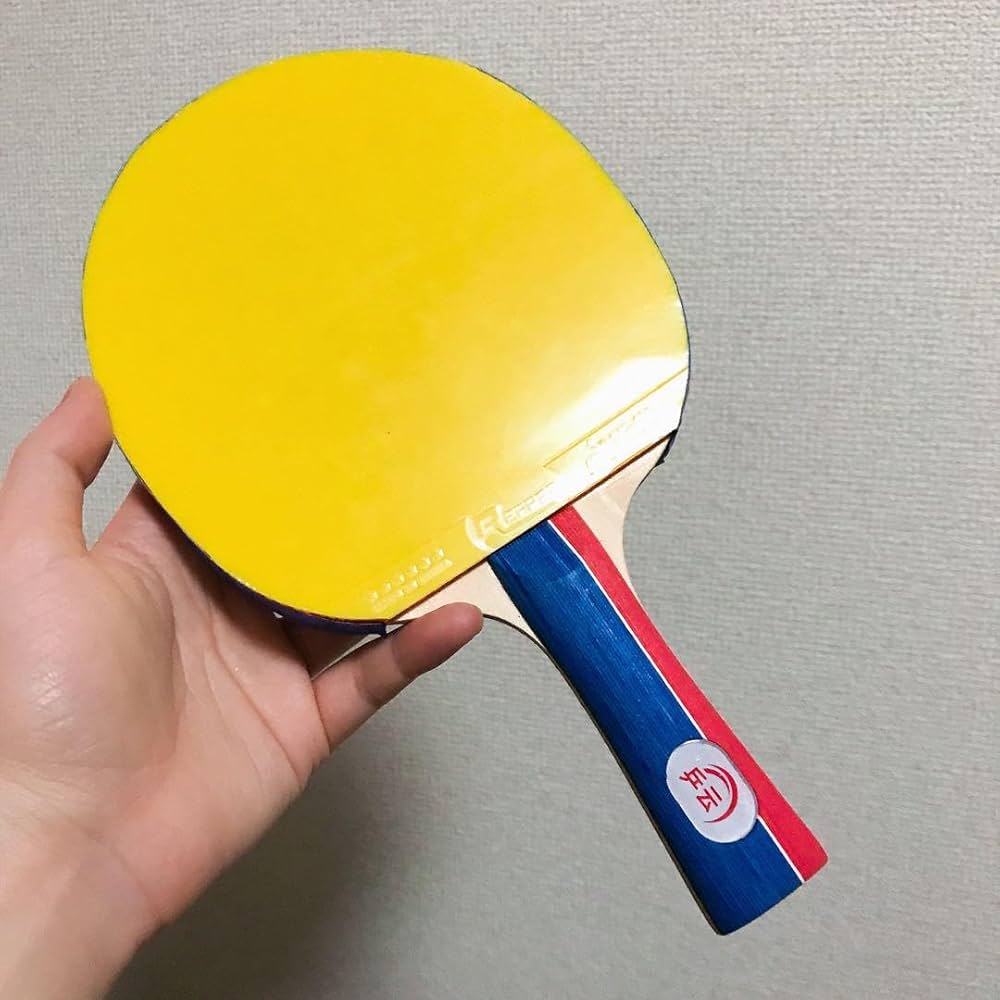 Amazon.co.jp: 卓球 ラケット 両面ラバー付き 裏ソフト＋粒高ラバー