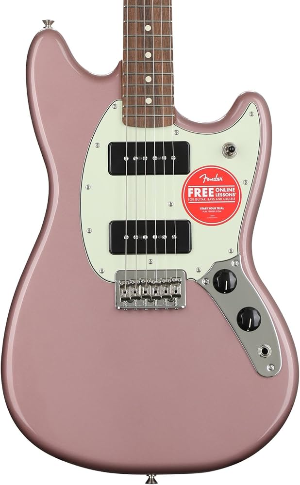 Amazon.com: Fender Player 90 Mustang Electric Guitar, Burgundy
