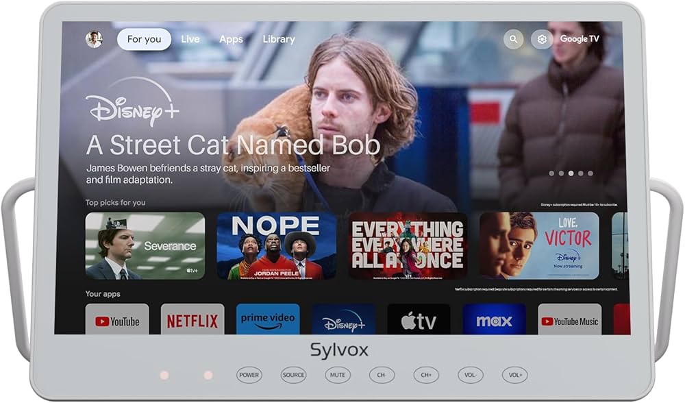 Amazon.com: SYLVOX Portable TV, 15.6'' Google TV, IP66 Waterproof