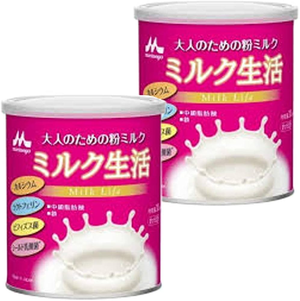 Amazon.co.jp: 森永乳業 大人のための粉ミルク ミルク生活 300g × 2缶