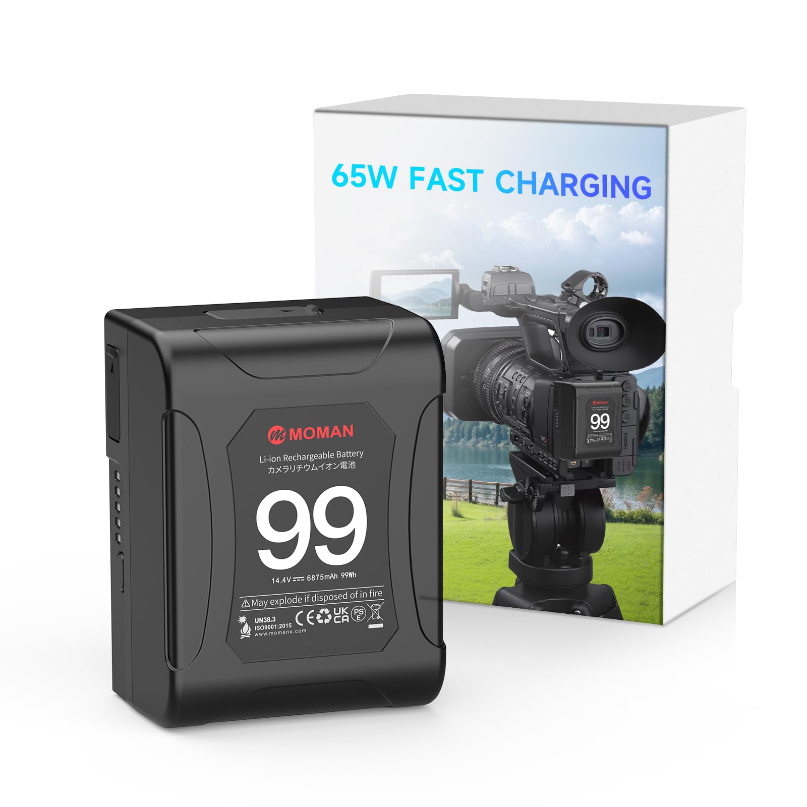 Amazon.com: Moman V-Mount Battery, Power 99 Camera bettert Mini V