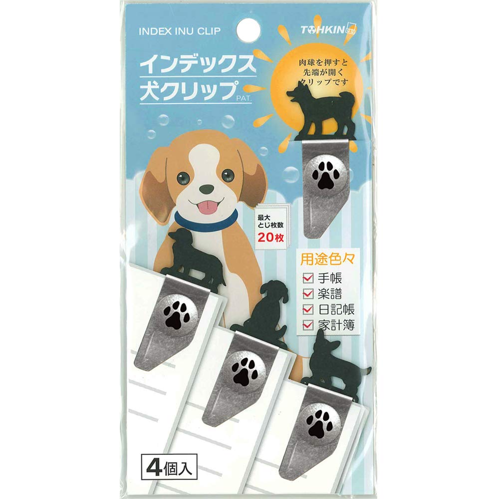 Amazon | TOHKIN インデックス犬クリップ IND-I4-2 4個入×2セット