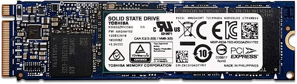 Toshiba 256GB XG5 Single-Sided 80mm (2280-S2-M) M.2 PCI Express