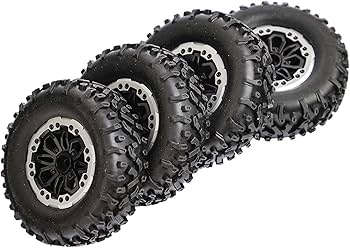 Amazon | RC クローラー タイヤ 4 個 1/12 および 1/16 スケール RC