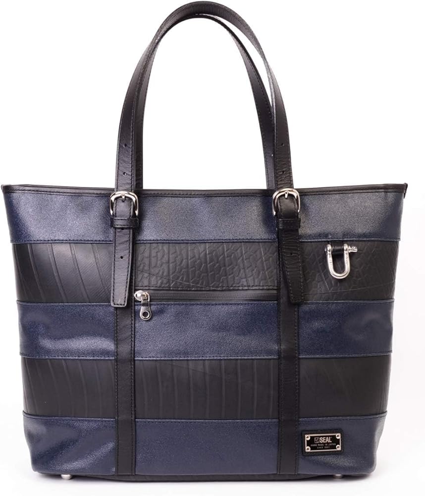 Amazon | [Seal] 森野帆布 x 防水 ボーダー トートバッグ 2WAY 大容量