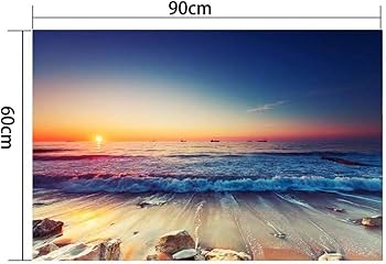 Amazon.co.jp: Potooart 海の景色 夜明けの海 綺麗な日の出 ポスター