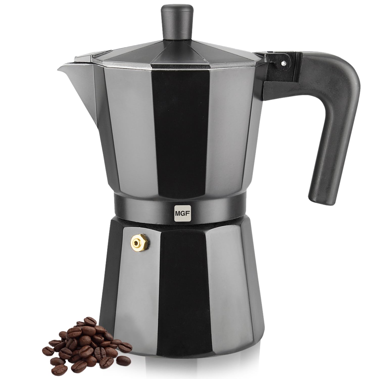 Amazon.com: Magefesa Kenia Noir Stovetop Espresso Moka Pot, 3-Cup