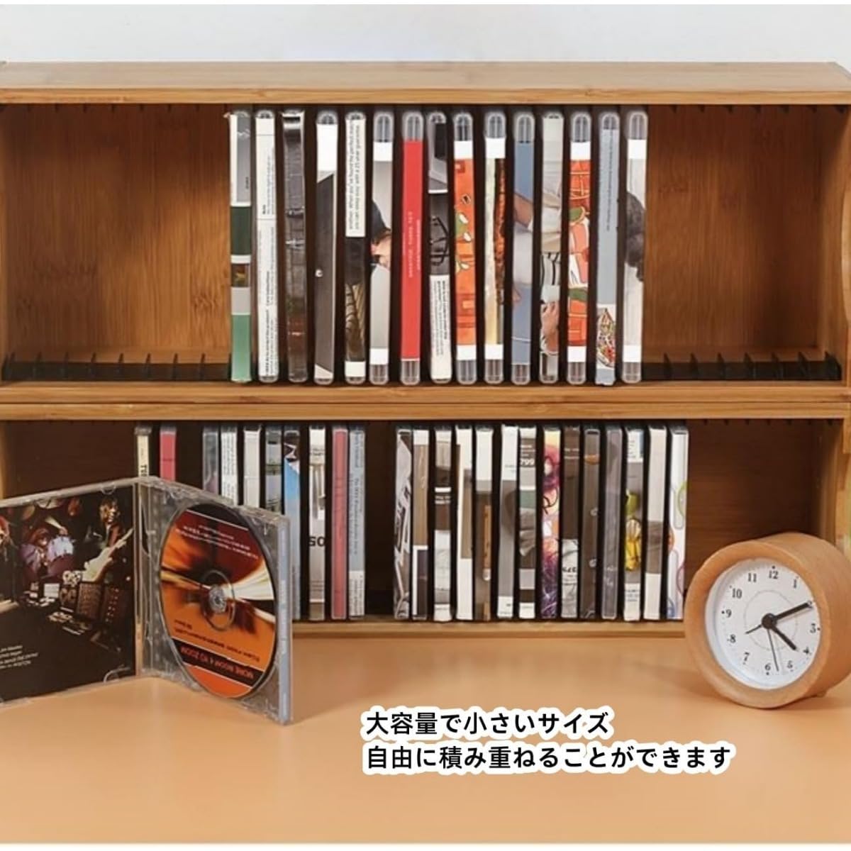 Amazon｜Rcuihak 収納ラック、木製収納ラック、ディスクラック、整理