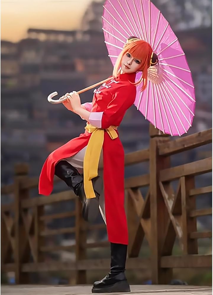 Amazon.co.jp: [REENEW] 銀たま坂田銀時 神楽 風 コスプレ 衣装 豪華