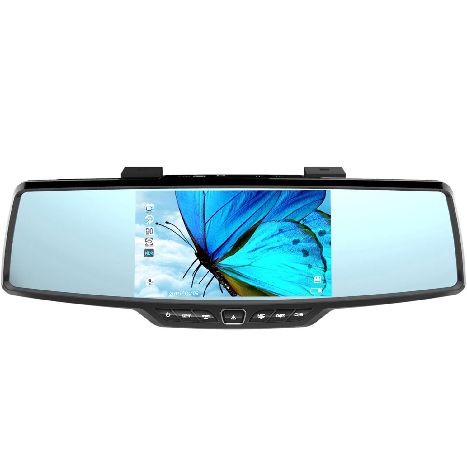 Amazon.co.jp: YAZACO ドライブレコーダー ミラー【センターカメラ 右