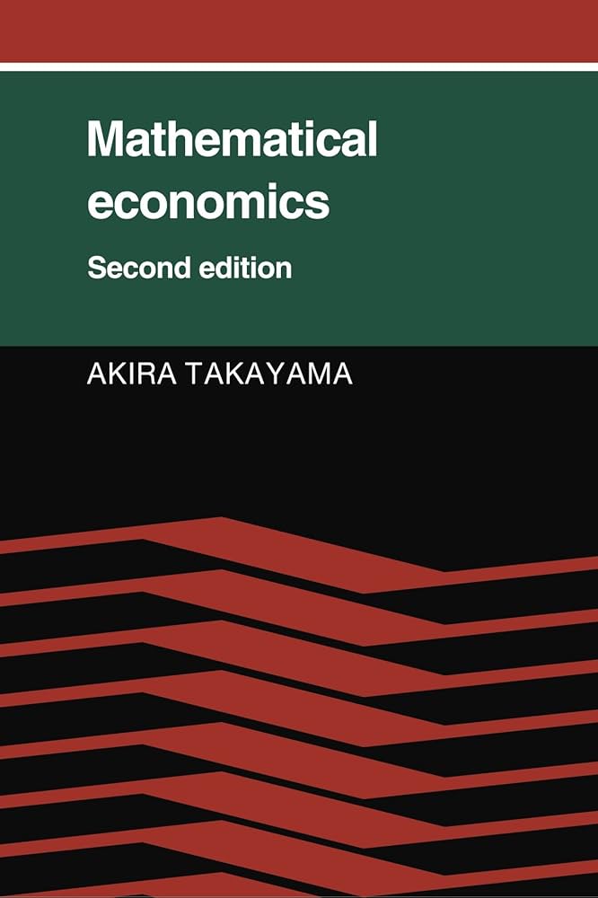Mathematical Economics: 9780521314985: Economics Books @ Amazon.com