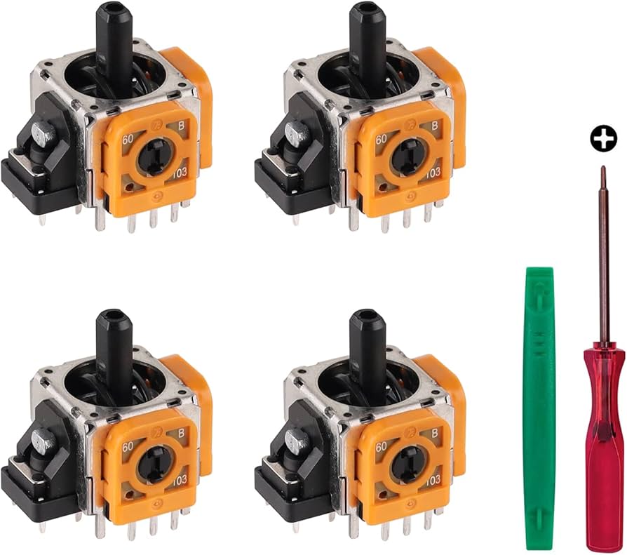 Amazon.co.jp: PS4コントローラー用ジョイスティック交換用4個 精密で