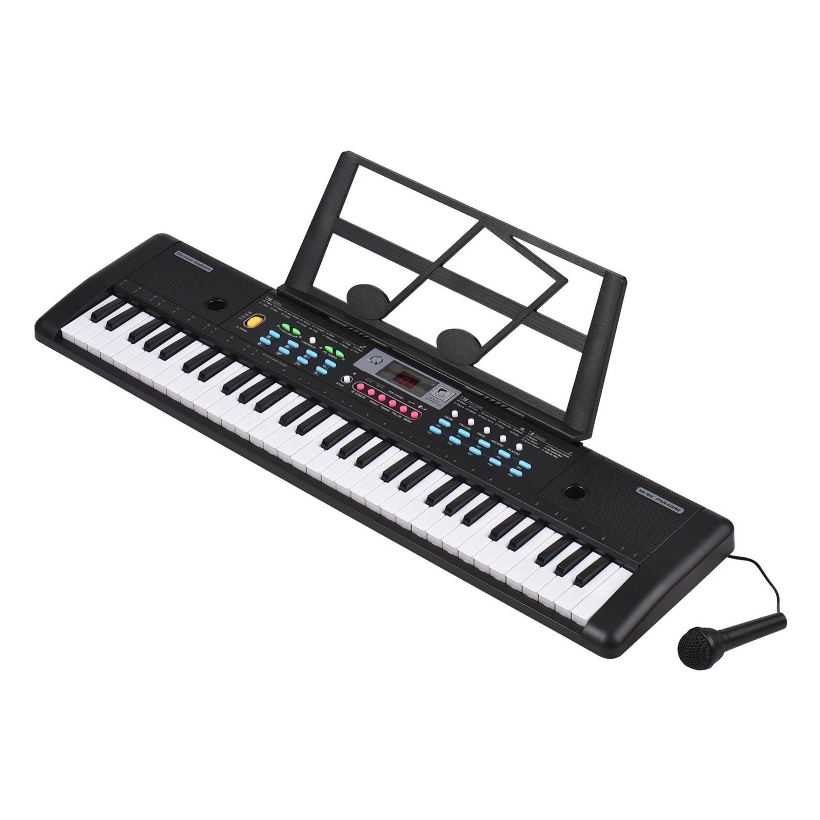 Amazon | 電子キーボード 初心者 61 キー USB 電子ピアノマイク付き