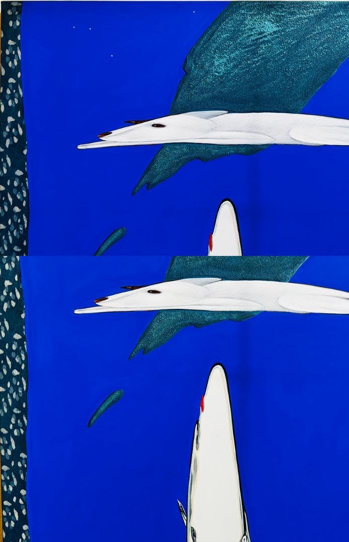 Amazon.co.jp: 安達博文 画 2003年作 たおやかに 40号 額寸縦111cm92