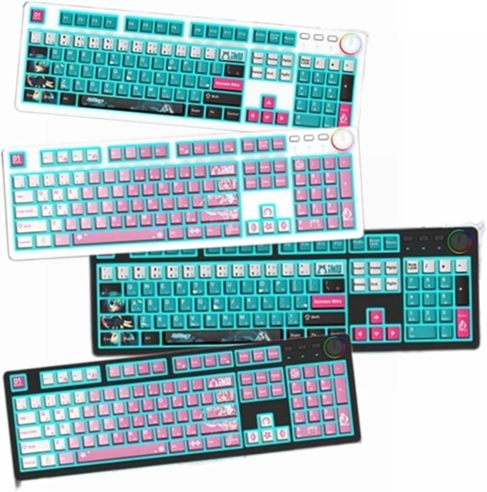 Amazon | 初音ミクキーボード 機械キーボード USB有線接続 ゲーミング