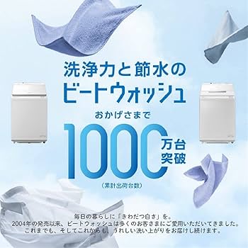Amazon | 日立 全自動洗濯機 洗濯容量8kg ホワイト ビートウォッシュ