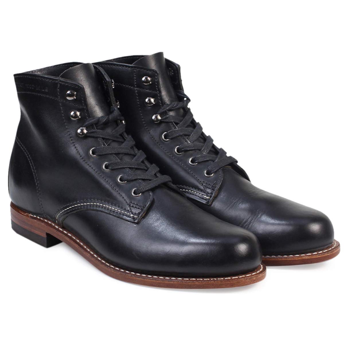 Amazon | [WOLVERINE] ウルヴァリン ワークブーツ 1000マイル ブラック