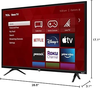 Amazon.com: TCL 32S325 32 Inch 720p Roku Smart LED TV (2019