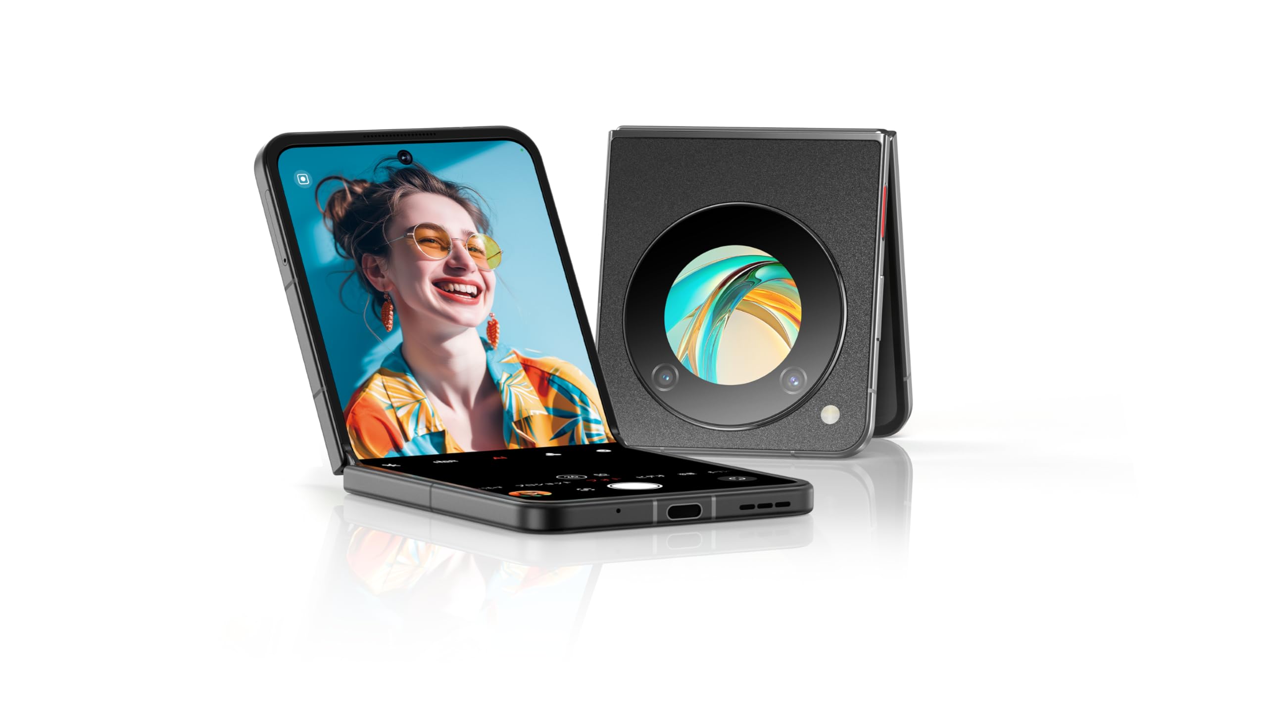 Amazon | nubia Flip 5G ブラック 折りたたみスマホ 6.9インチAMOLED