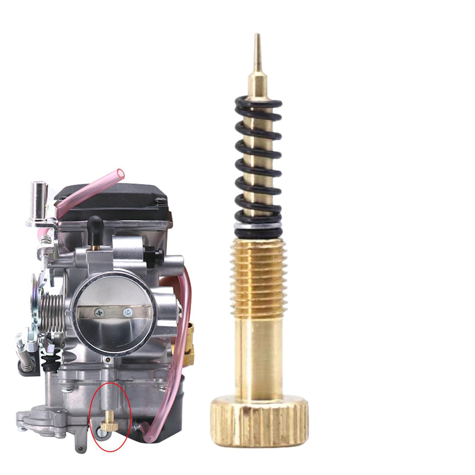 Amazon.co.jp: オートバイ キャブレター アジャストスクリュー ボルト