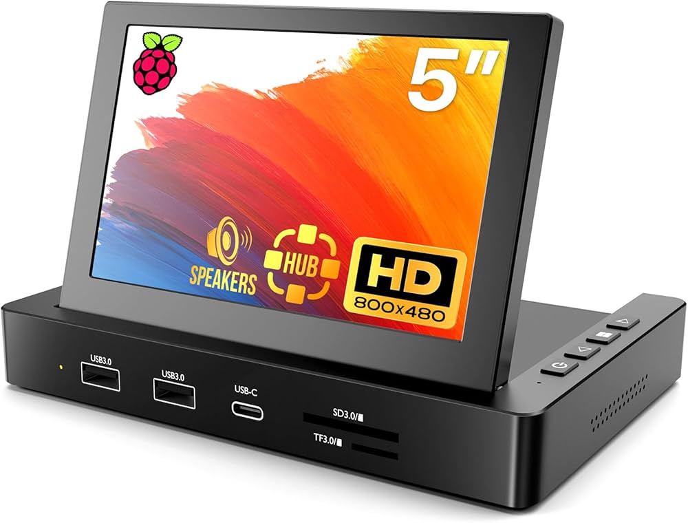 Amazon.co.jp: ROADOM 小型モニター 5インチミニモニター ラズベリー