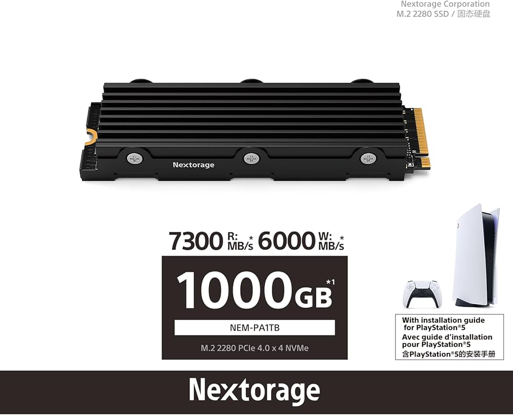 Amazon | Nextorage ネクストレージ ‎NEM-PA 1TB 【新型PS5 / PS5動作