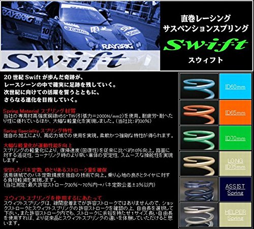 Amazon.co.jp: Swift(スウィフト) 直巻スプリング(2本SET)内径ID60mm