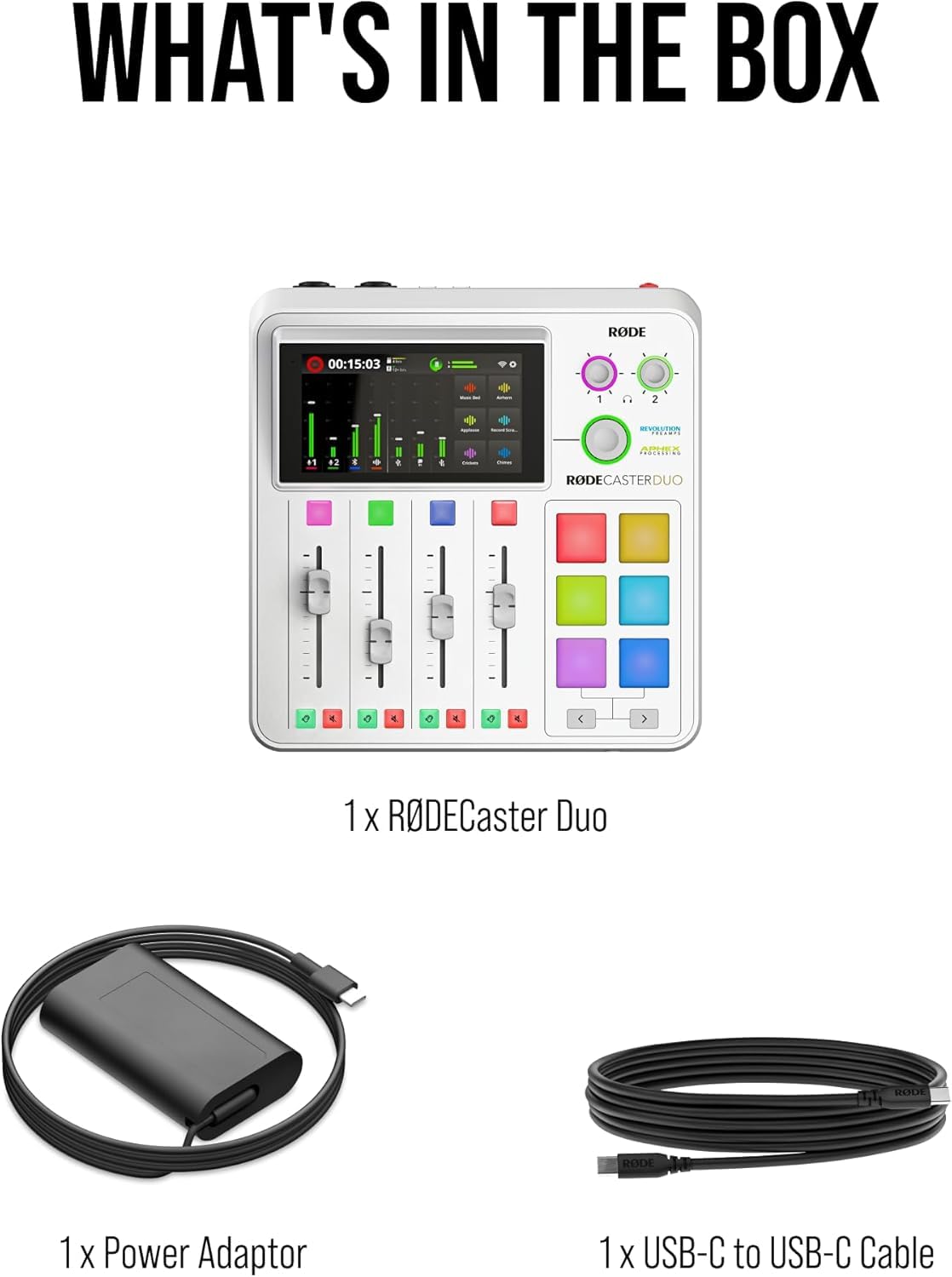 Amazon.com: Rode RODECaster Duo Streaming Mixer (White) with