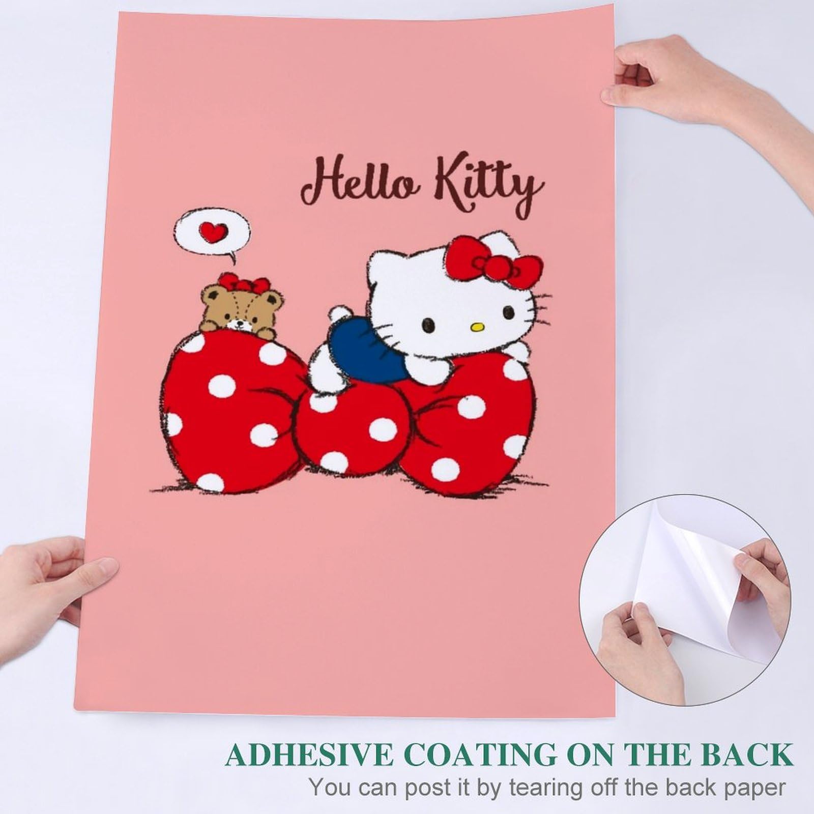 Amazon.co.jp: ハローキティ ポスター 絵画 インテリア 壁紙用 壁紙