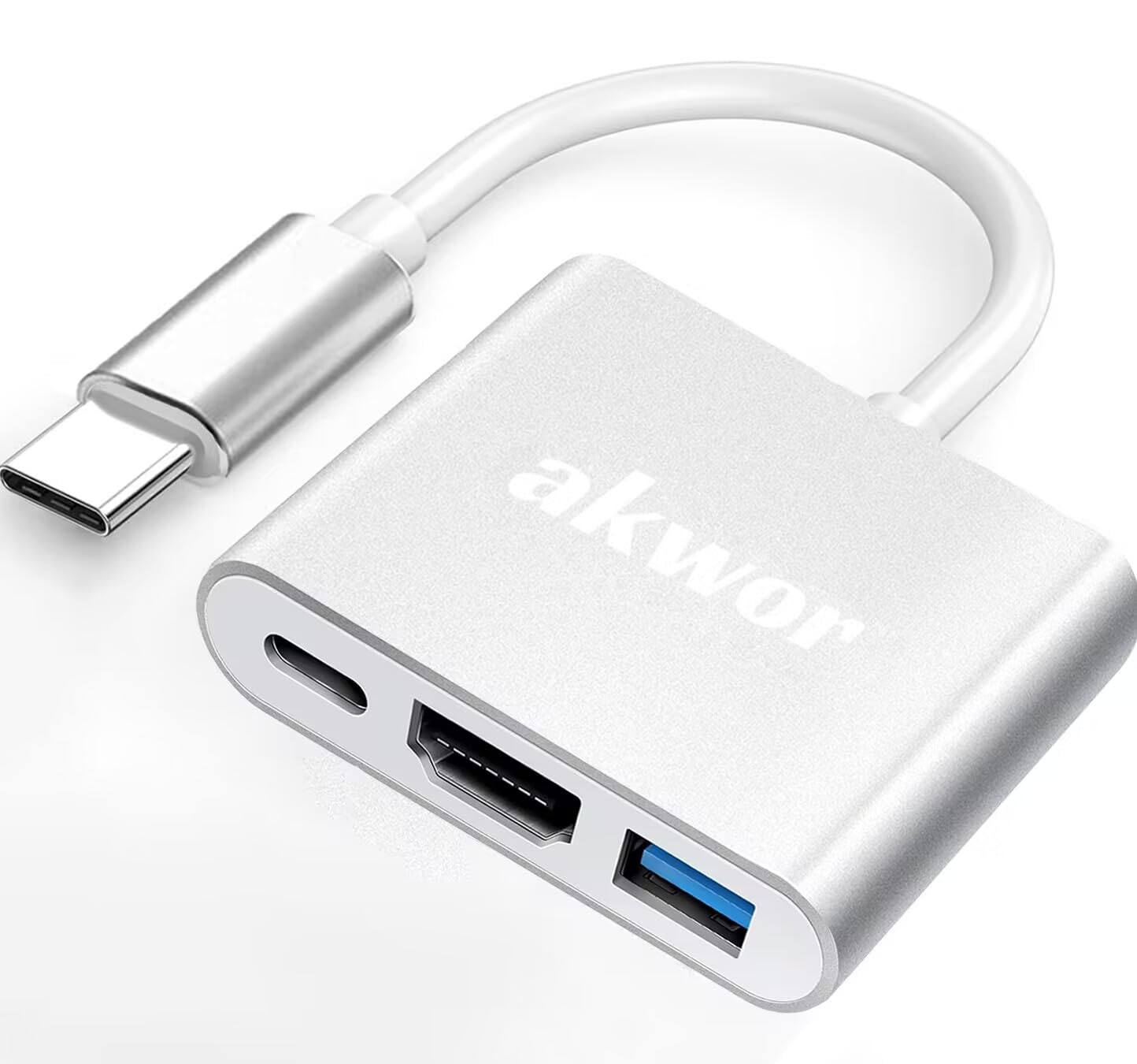 Amazon.com: AKWOR 3 in 1 USB C to HDMI Adapter Multiport, 4K